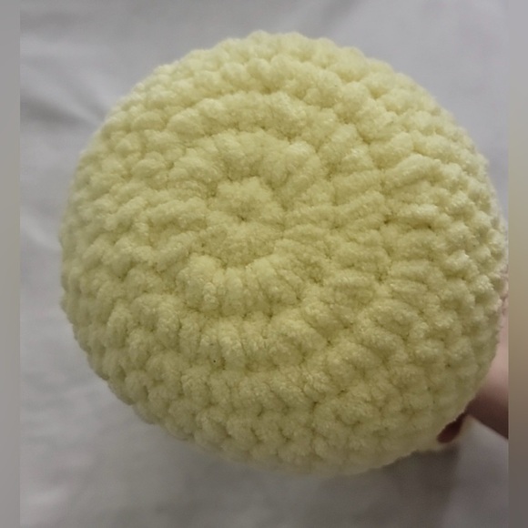 Handmade Crotchet Yellow Plush Peep Bunny - Picture 6 of 6